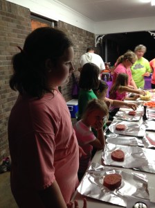 Cooking their own supper.