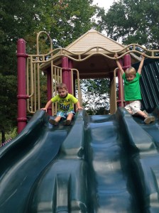 Now let's get to sliding down the slide!