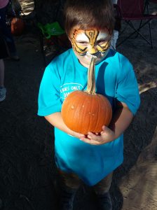 Amazingly, tigers do very well at picking pumpkins.  At festivals no less.  No one was injured or anything with a tiger running around loose.  Imagine that.