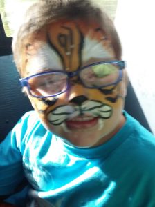 And last but not least, some tigers even wear glasses.  Did you know there was a way to check a tiger's vision.  Astonishing, I tell you.